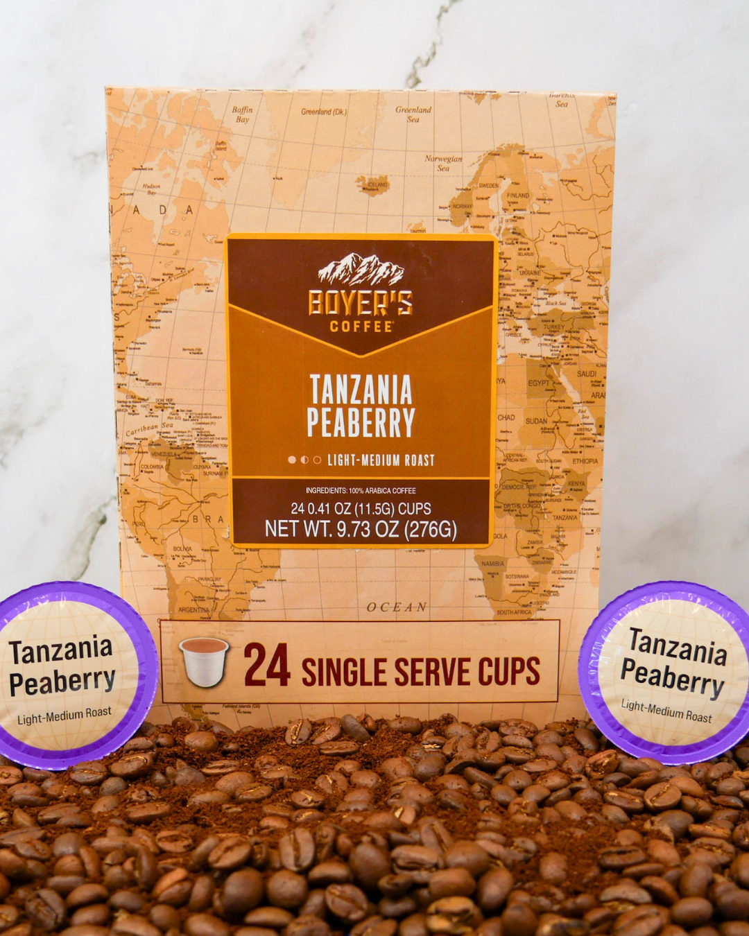 Tanzania Peaberry Single Serve Coffee 24ct.