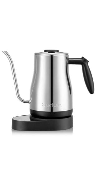 Bodum Bistro Electric Gooseneck Water Kettle, 34 oz, with WiFi Display