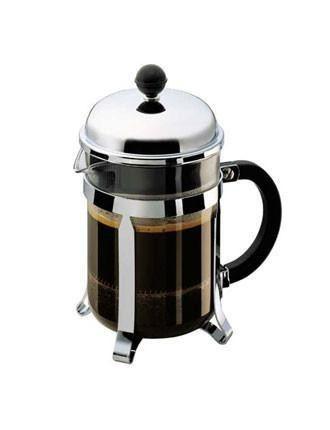 French Press with Thermometer - Stainless Steel Coffee Maker