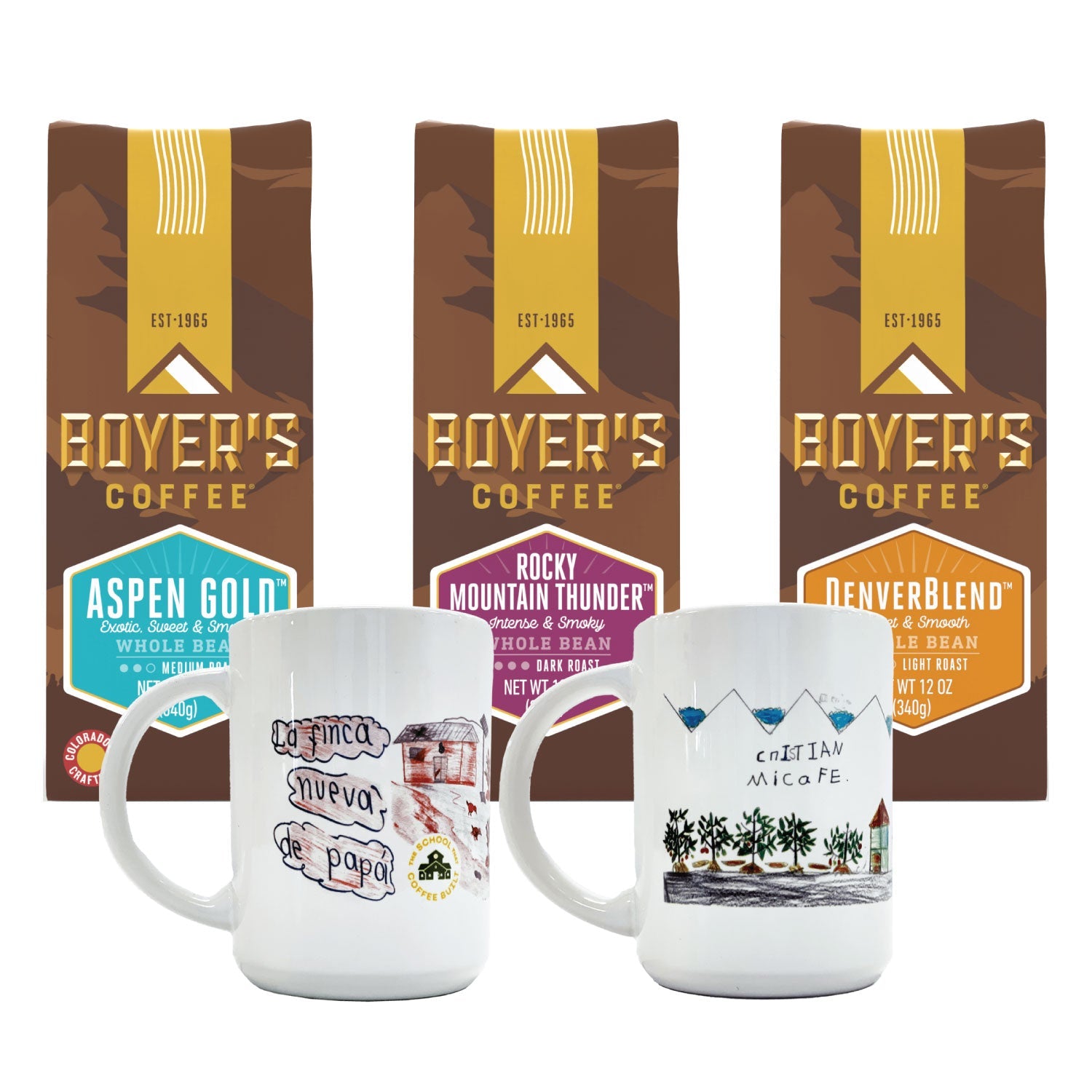 Boyer's The School That Coffee Built Mug Set - Boyer's Best – Boyer's Coffee