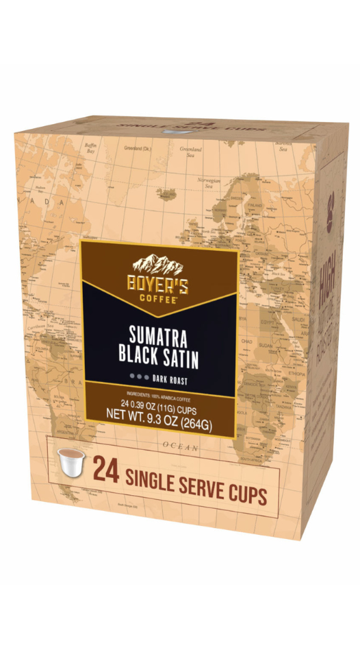 Sumatra Black Satin Single Serve Coffee 24ct.