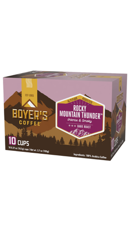 Rocky Mountain Thunder Single Serve Coffee 10ct – Boyer's Coffee
