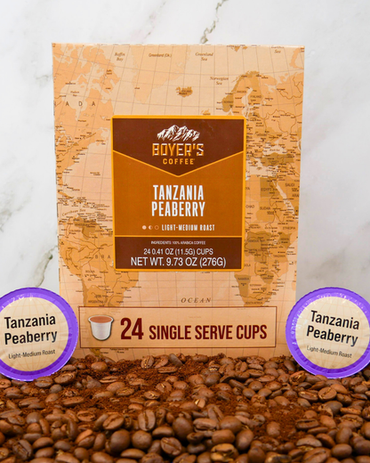 Tanzania Peaberry Single Serve Coffee 24ct.
