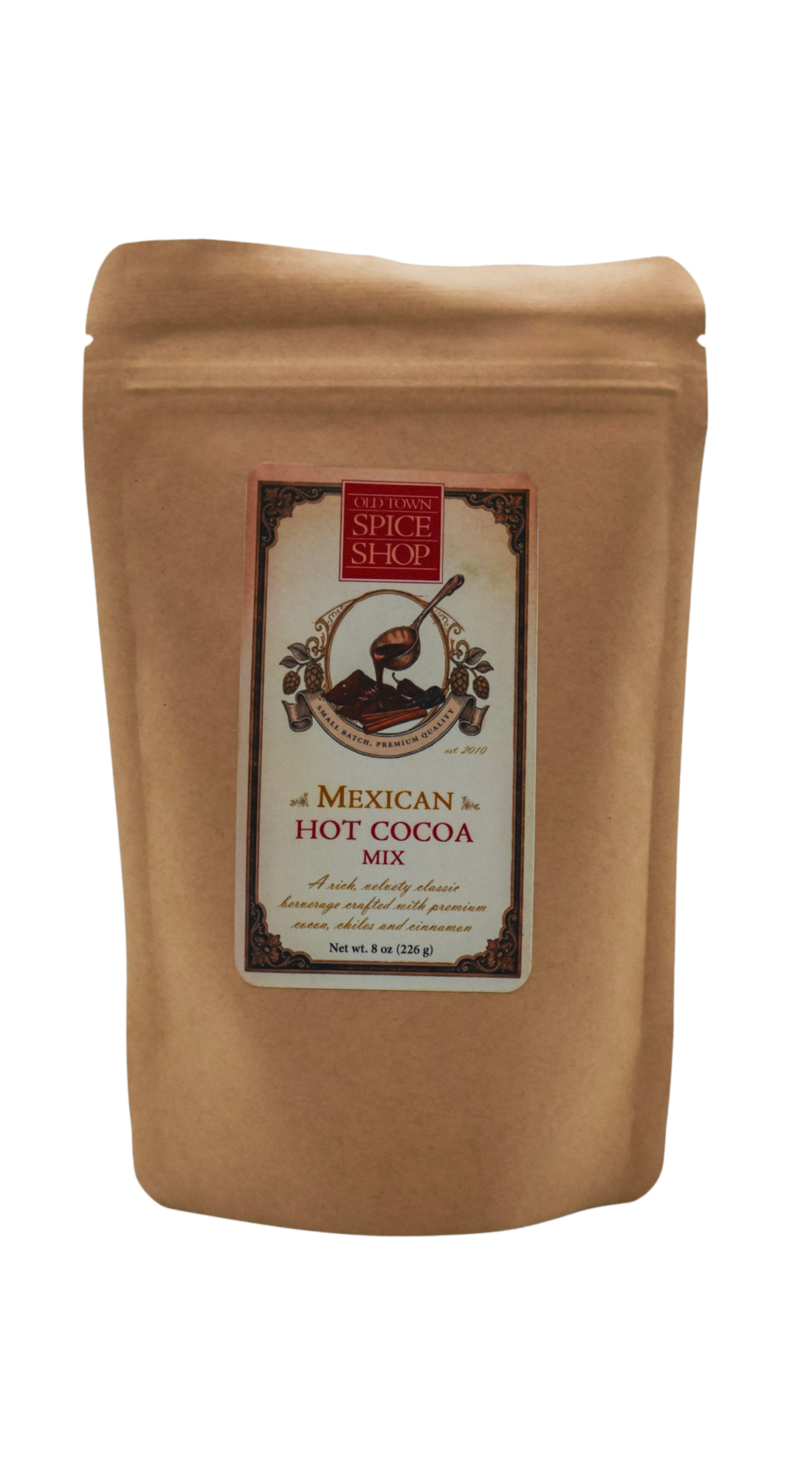 Front of Mexican Hot Cocoa Pouch by Old Town Spice Shop