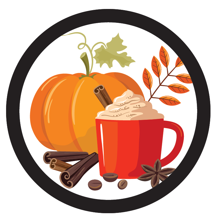 2025 Flavored Coffee Passport Sticker - Pumpkin Spice