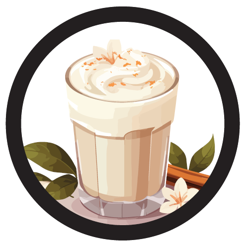 2025 Flavored Coffee Passport Sticker - Eggnog