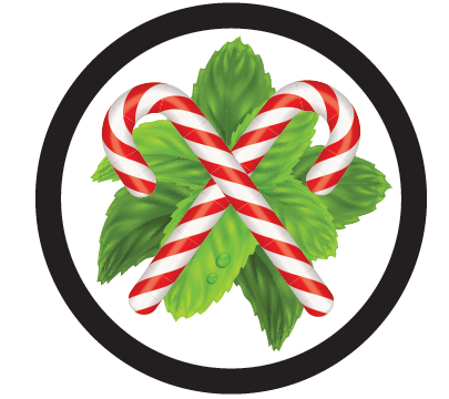 2025 Flavored Coffee Passport Sticker - Peppermint Creme