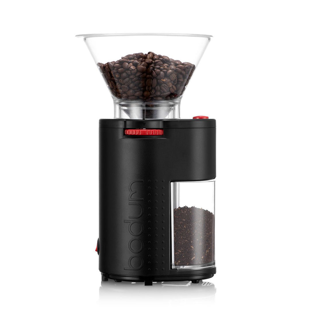 Bodum Bistro Burr Coffee Grinder - Black with Plastic Catcher