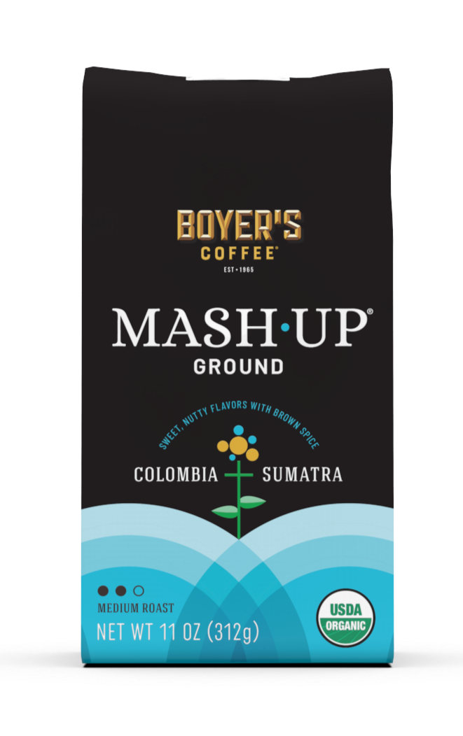 Mash-Up Coffee 3-Pack Ground:  11 oz COLOMBIA + SUMATRA, 11 oz COSTA-RICA + HONDURAS,  11 oz SUMATRA + PERU