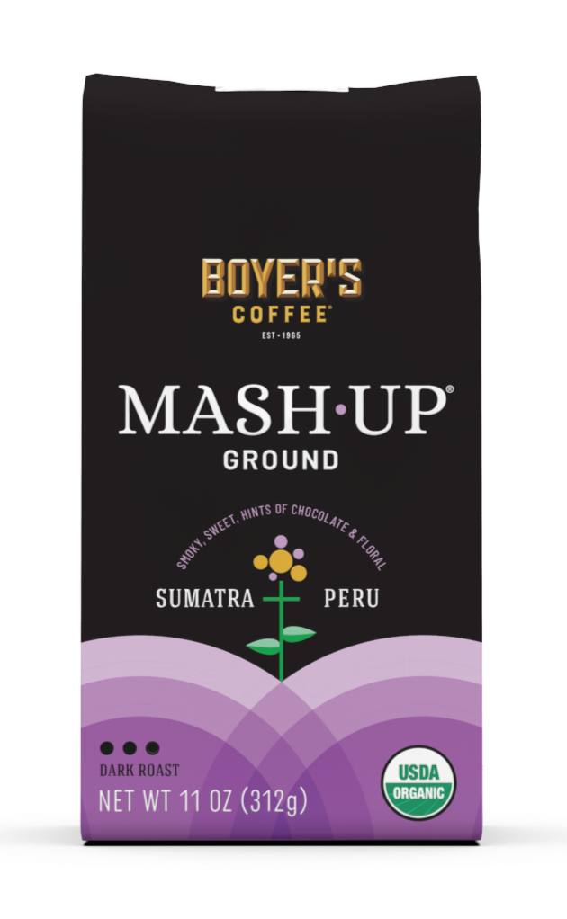 Mash-Up Coffee 3-Pack Ground:  11 oz COLOMBIA + SUMATRA, 11 oz COSTA-RICA + HONDURAS,  11 oz SUMATRA + PERU