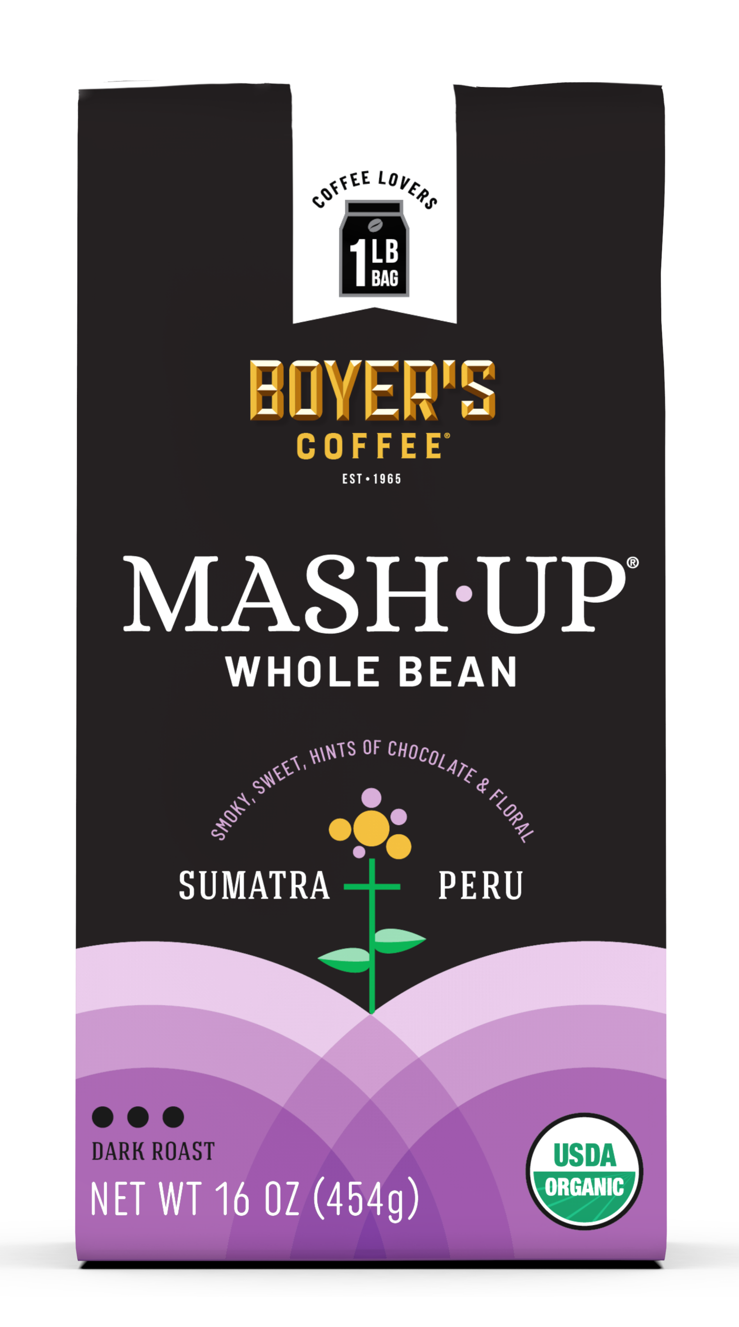 Sumatra + Peru Mash-Up Whole Bean, 16oz